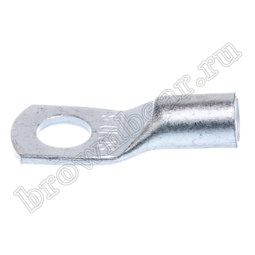 Клемма кольцевая обжимная тип "O" прямоугольная 6.4 мм, на провод 10 мм²,неизолированная TRC-10-6 фото 5