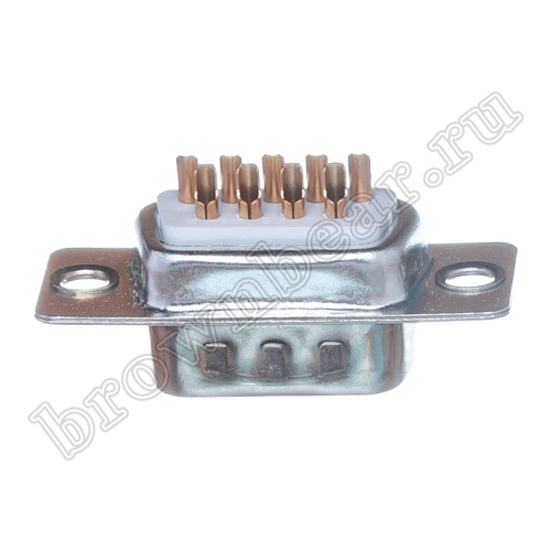 Разъем D-SUB   9 контактов, вилка на кабель, пайка, тип 2 DB-9M фото 6