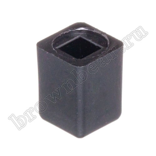 Колпачок квадратный для мини кнопки, черный, тип 2, размер 7.2 х 7.2 х 9.6 мм PSM1-K-2-B фото 2