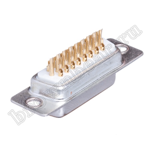 Разъем D-SUB  26 контактов высокой плотности, гнездо на кабель, пайка DHS-26F фото 3