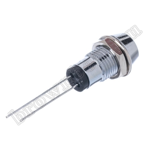 Светодиод 12В в корпусе индикаторный, зеленый, 12.0 mcd фото 3