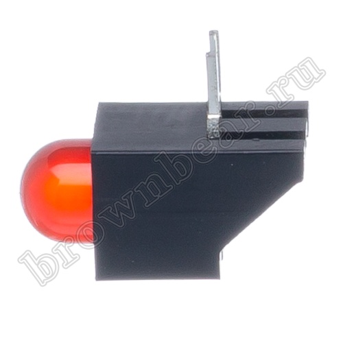 Светодиод в корпусе индикаторный на плату, красный, 25.0 mcd фото 3