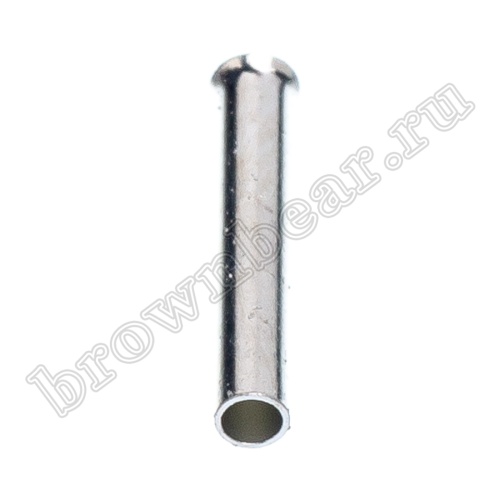 Кабельный наконечник штыревой втулочный НШВ 10 мм, под опрессовку на провод 0.75 мм², упаковка 100шт. TC-0.75-10 фото 2