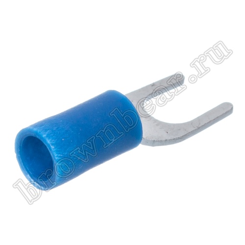 Клемма вилочная обжимная тип "U" 5.3 мм на провод 1.5 - 2.5 мм², изолированная, кратно100шт. TYI-2-5 фото 4