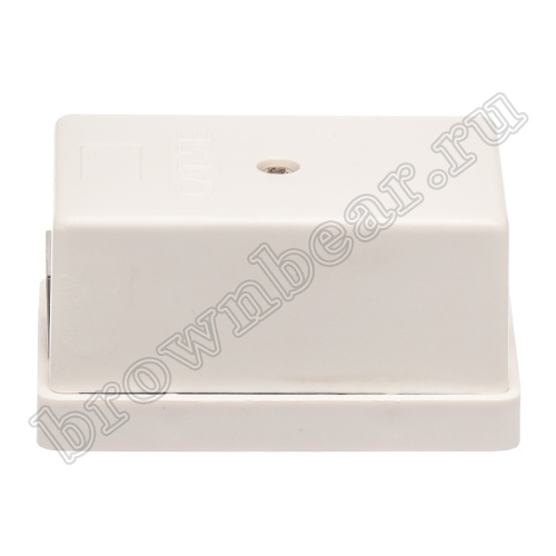 Розетка компьютерная накладная одинарная RJ-45 категории 5е, тип KRONE, экранированная, белая  фото 2