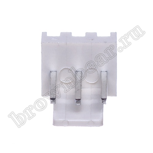 Разъем питания 3 контакта, вилка на плату, шаг 2.54 мм WF-3 фото 2