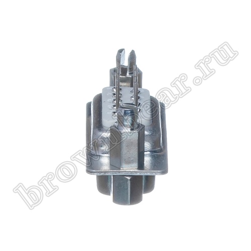 Разъем D-SUB   9 контактов, вилка на плату, вертикальный с крепежными стойками DBS-9M фото 2