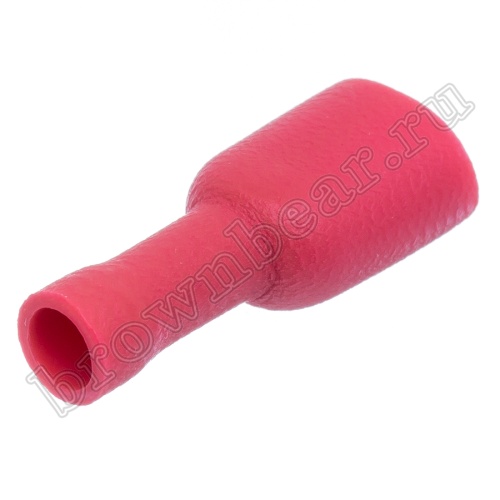 Клемма плоская обжимная 6.3 мм, гнездо на провод 0.5 - 1.5 мм², полностью изолированная, кратно 100шт., РПИ-М TAI-1.25FI фото 3