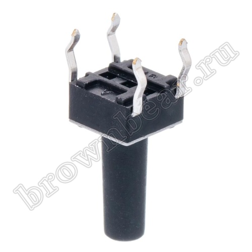 Кнопка тактовая 6х6 мм, h=12.5 мм, 4 контакта SWT-2-125 фото 2