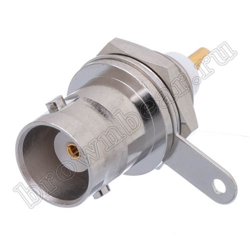 Разъем BNC Amphenol, гнездо на приборный блок, под пайку 112424