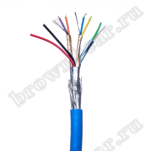Кабель сигнальный USB3.0  8 проводов, бухта 50 м, синий PCnet