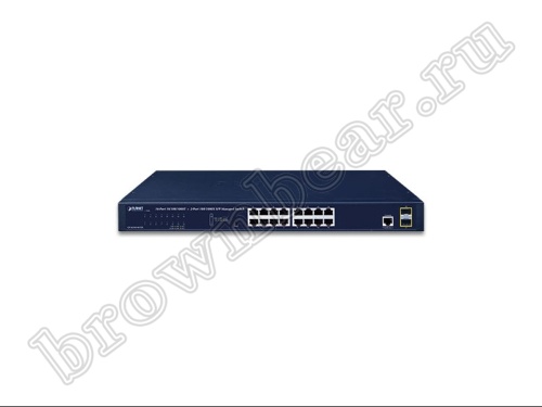 GS-4210-16T2S Управляемый L2/L4 коммутатор Planet 16 портов 10/100/1000Мб/с, 2 слота SFP 100/1000Мб/с фото 2