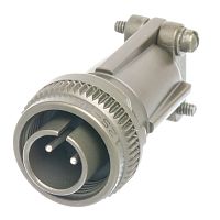 Разъём Amphenol серии MS, 2 контакта, вилка на кабель, тип 12S, резьбовой MS3106E-12S-3P