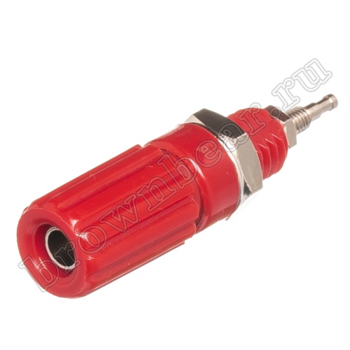 Клемма приборная для разъема Banana, тип 11 (гнездо), красная BP-11R