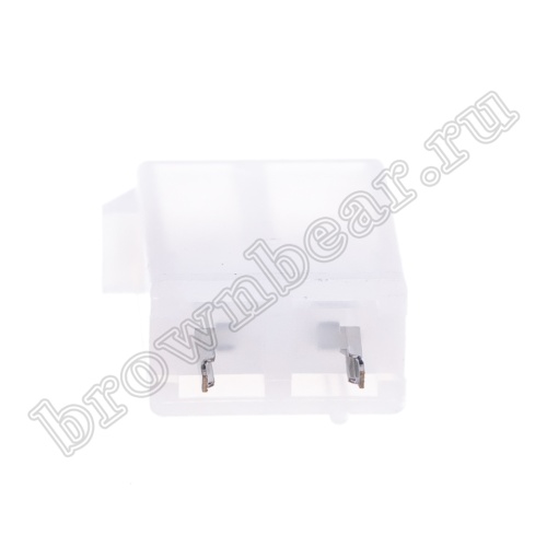 Разъем питания Mini-Fit 2 контакта, вилка на плату, шаг 4,2мм MF-2MA фото 5