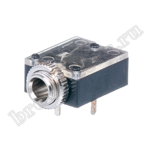 Разъём 3.5мм гнездо mini Jack на приборный блок, стерео, 3 контакта AUB-11 фото 5