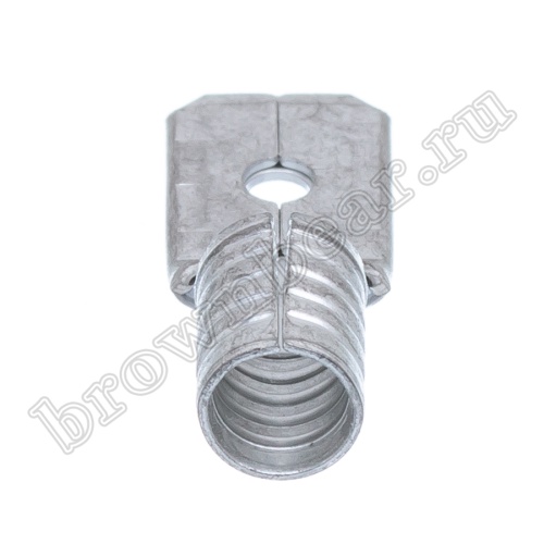 Клемма плоская обжимная 6.3 мм, вилка на провод 4.0 - 6.0 мм², кратно 100шт., РП-П TA-5.5M фото 3