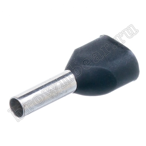 Кабельный наконечник штыревой втулочный изолированный НШВИ2 8 мм, под опрессовку на провод 1.5 мм², упаковка 100шт. TIC2-1.5-8