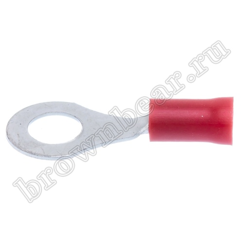 Клемма кольцевая обжимная тип "O" 6.4 мм, на провод 0.25 - 1.5 мм², изолированная, кратно 100шт. TRI-1.25-6 фото 5