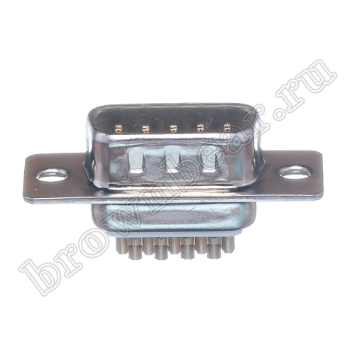 Разъем D-SUB  9 контактов, вилка на кабель, пайка DB-9M фото 2