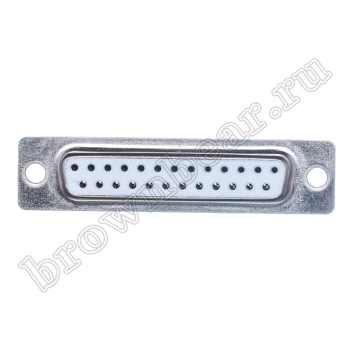 Разъем D-SUB  25 контактов, гнездо на кабель, пайка, тип 2 DB-25F фото 4