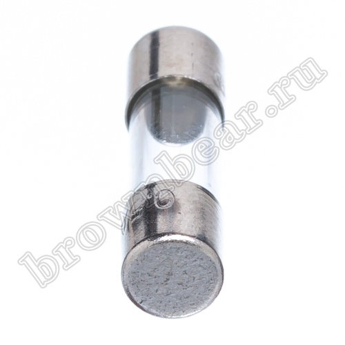 Предохранитель 5х20 мм, цилиндрический, стеклянный, быстрый, 0.5А/250В (GFE) фото 3