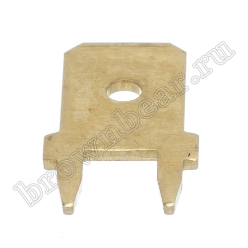 Клемма плоская 6.3 мм, вилка на плату, кратно 100шт., РП-П TA-M2 фото 2