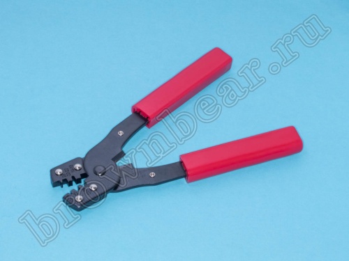 Пресс-клещи (кримпер) для обжима неизолированных клемм и контактов на провод 14-28AWG HT-202A фото 2