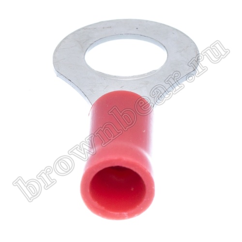 Клемма кольцевая обжимная тип "O" 6.4 мм, на провод 0.25 - 1.5 мм², изолированная, кратно 100шт. TRI-1.25-6 фото 2