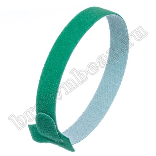 Стяжка (хомут) на липучке 310х16 мм, многоразовая, зеленая, упаковка 20 шт. MGT-310GN фото 8