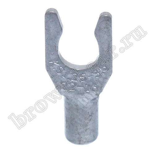 Клемма вилочная обжимная тип "U" 3.7 мм на провод 0.5 - 1.5 мм² с защелкой, неизолированная, кратно 100шт. TYL-1.25-3 фото 4