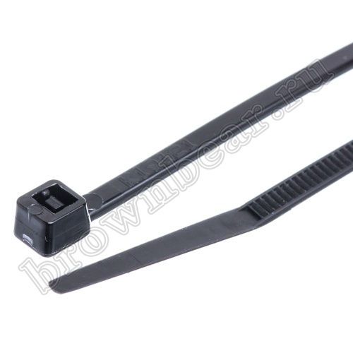 Стяжка (хомут) нейлоновая 100 x 2.5 мм, UV защита, черная, упаковка 100 шт. CV-100-W фото 4