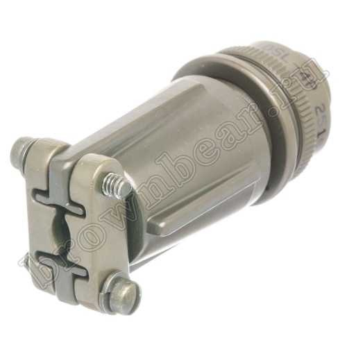 Разъём Amphenol серии MS, 2 контакта, вилка на кабель, тип 10SL, резьбовой MS3106E-10SL-4P фото 4