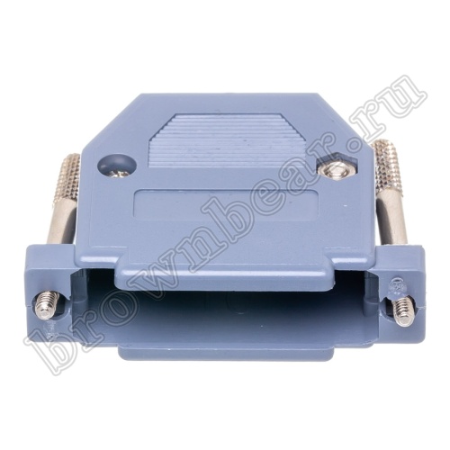 Корпус разъема D-SUB  25 контактов с удлиненными винтами, серый DPT-25C-G фото 5