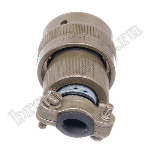 Разъём Amphenol серии 62IN, 8 контактов, вилка на кабель, тип 12,  байонетный 62IN-16F-12-8P фото 6