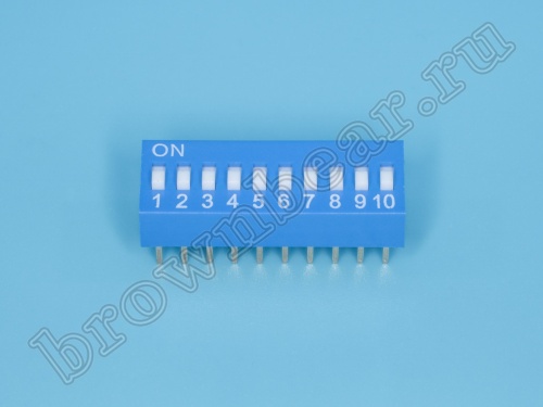 Переключатель Dip-Switch 10 контактных групп фото 5