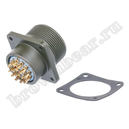 Разъём промышленный круглый MIL-5015 серии MS 17 контактов, вилка на блок фото 5