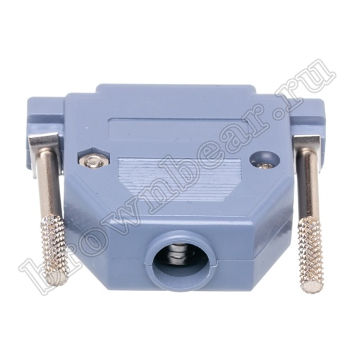 Корпус разъема D-SUB  25 контактов с удлиненными винтами, серый DPT-25C-G фото 3