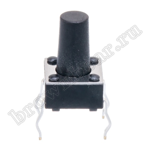 Кнопка тактовая 6х6 мм, h=9.5 мм, 4 контакта SWT-2-95 фото 7