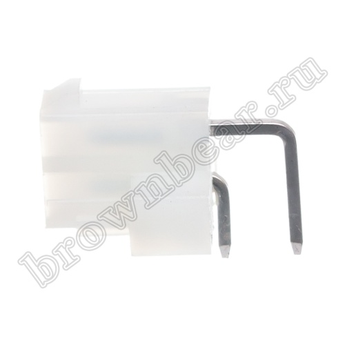 Разъем питания Mini-Fit 2 контакта, вилка на плату, прямой угол, под винты, шаг 4,2мм MF-2MRB фото 5