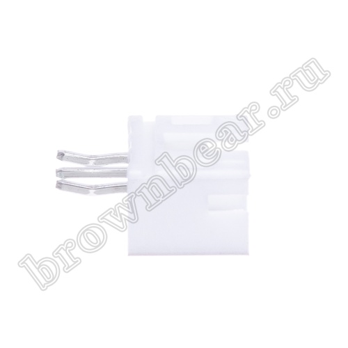 Разъем питания 3 контакта, вилка на плату, шаг 2.0 мм MW-3M фото 2