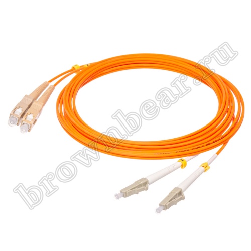 LC-SC патч-корд многомодовый 50/125 3м (Duplex) 