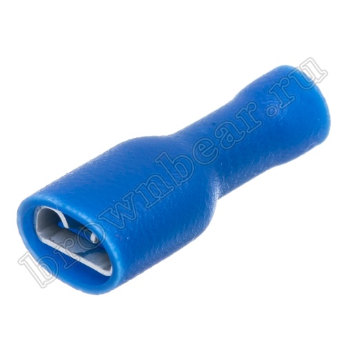 Клемма плоская обжимная 6.3 мм, гнездо на провод 1.5 - 2.5 мм², полностью изолированная, кратно 100шт., РПИ-М TAI-2FI