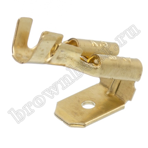 Клемма плоская обжимная 6.3мм, гнездо+вилка на провод 2.5 - 4.0 мм², кратно 100шт., РП-О TA-3.5MFO фото 3