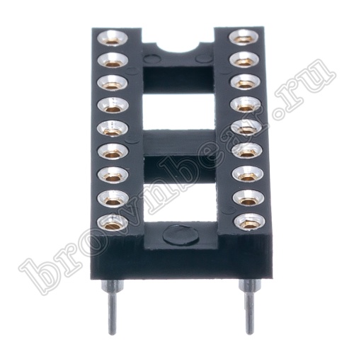 Панелька для микросхем DIP 18 цанговая фото 3