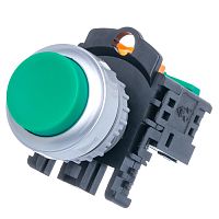 Кнопка управления выступающая, с фиксацией, d 30 мм, НР, зеленая TN2BAG-1A