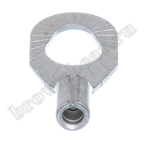 Клемма кольцевая обжимная тип "O" 3.7 - 5.3 мм на провод 0.5 - 1.5 мм², неизолированная, кратно 100шт. TR-1.25-3/5 фото 4