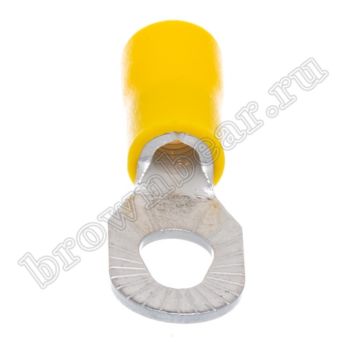 Клемма кольцевая обжимная тип "O" 3.7 - 5.3 мм на провод 4.0 - 6.0 мм², изолированная, кратно 100шт. TRI-5.5-3/5 фото 2