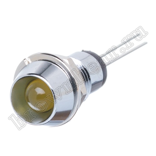 Светодиод в корпусе индикаторный, желтый, 12.0 mcd