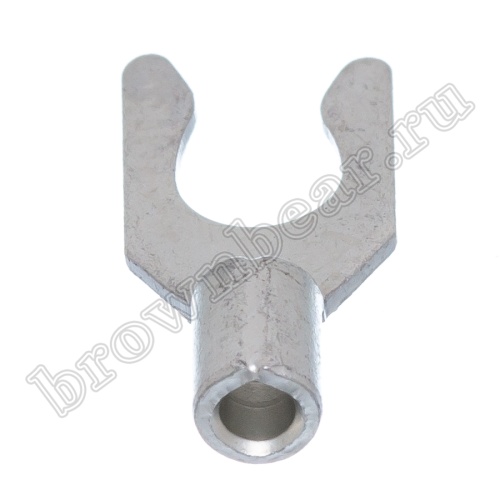 Клемма вилочная обжимная тип "U" 4.3 мм на провод 0.5 - 1.5 мм² с защелкой, неизолированная, кратно 100шт. TYL-1.25-4 фото 5